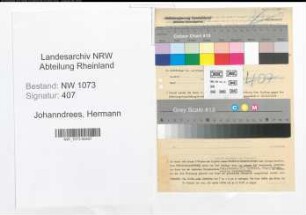 Entnazifizierung Hermann Johanndrees , geb. 26.12.1898 (Schuhmacher)