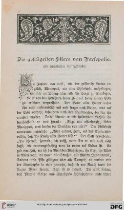 Die geflügelten Stiere von Persepolis