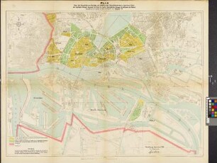 Plan über den Ausschluß von Fabriken und belästigenden Geschäftsbetrieben in gewissen Teilen der Stadtteile Altstadt, Neustadt, St. Pauli, St. Georg, Steinwärder, Kleiner Grasbrook und Veddel