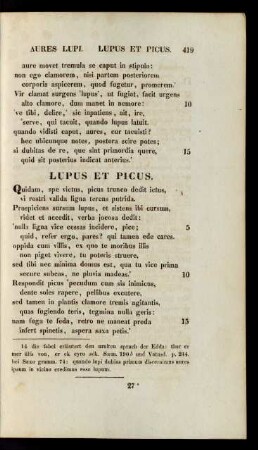 Lupus Et Picus.