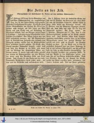 Die Belle an der Alb (Ehrengeschichte des Gotteshauses St. Blasien auf dem badischen Schwarzwalde).