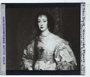 Dyck, Portrait der Henriette von Frankreich (Dresden GG 1034) : Kopf