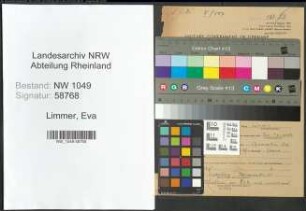 Entnazifizierung Eva Limmer , geb. 15.04.1895 (Lehrerin)