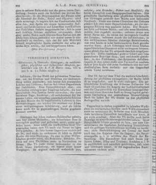 Marx, K. F. H.: Göttingen in medicinischer, physischer und historischer Hinsicht. Göttingen: Dietrich 1824