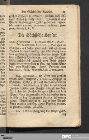 Die Sächsische Kayser.