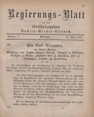 Nr. 8 : 24. März 1876