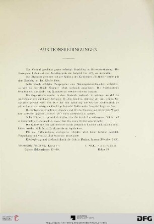 Auktionsbedingungen