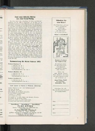Rentenzahlung für Monat Februar 1972
