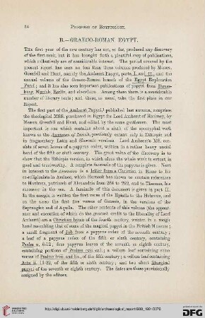 Progress of Egyptology : graeco-roman Egypt