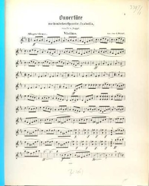Ouvertüre : zu Isabella