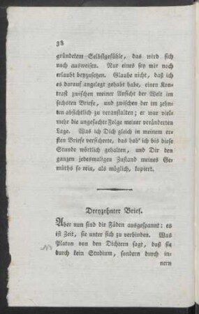 Dreyzehnter Brief