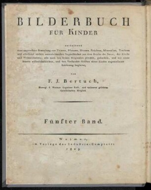 5: Bilderbuch Für Kinder. Fünfter Band