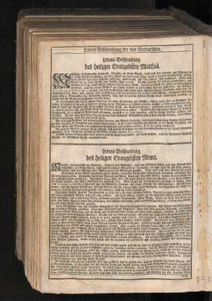 Lebens-Beschreibung des heiligen Evangelisten Marci.