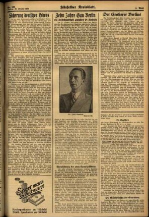 Zweite Ausgabe vom Freitag, den 30. Oktober 1936.