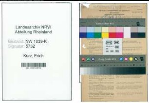 Entnazifizierung Erich Kurz , geb. 21.04.1913 (Techniker)