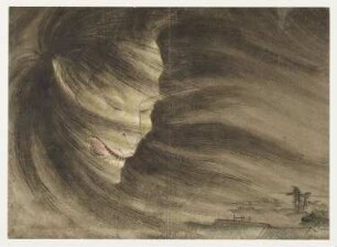 Geisterhaupt im Sturm