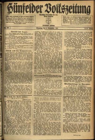 Ausgabe vom Dienstag, den 06. Dezember 1921.