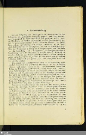 A. Problemstellung