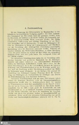 A. Problemstellung