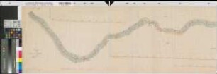 Olpe (Olpe) - Bilstein (Lennestadt) - Grevenbrück (Lennestadt) Verlauf der Chaussee Lageplan und Profil Bonzel - Grevenbrück 1812 100 Ruten = 17,2 cm 40,5 x 195 kol. Zeichnung Schmidt, hessischer Bergmeister KSA Nr. 1522e