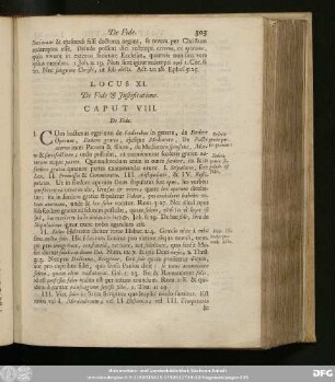 Caput VIII. De Fide.