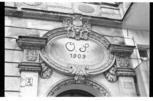 Kleinbildnegativ: Portal, Sachsenwaldstr. 2, 1978