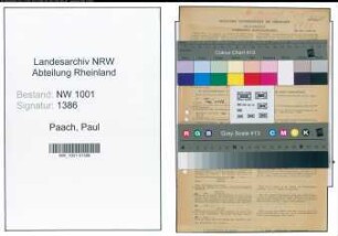 Entnazifizierung Paul Paach, geb. 19.03.1901 (Angestellter)