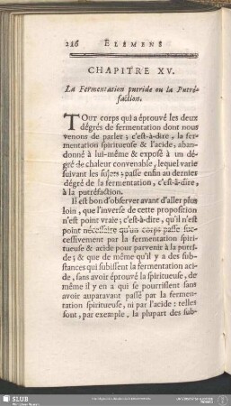 Chapitre XV. La Fermentation putride ou la Putréfaction