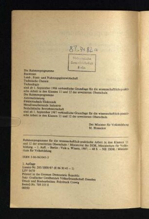 Die Rahmenprogramme Bauwesen ...