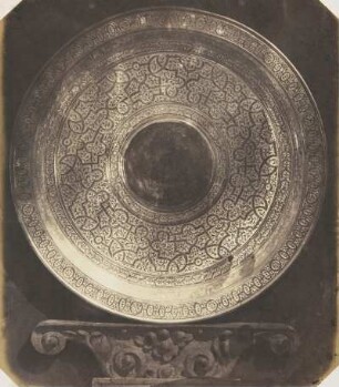 Große Metallschüssel, deutsche Arbeit, Ende des 16. Jahrhunderts