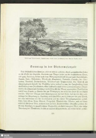 Sonntag in der Biedermeierzeit