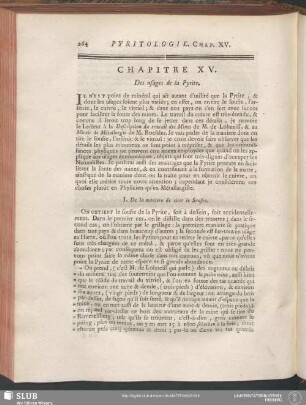 Chapitre XV. Des usages de la Pyrite