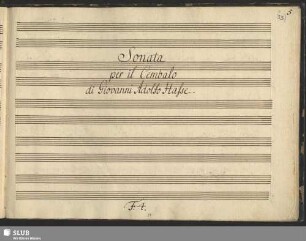 5. Sonata per il Cembalo [G-Dur]