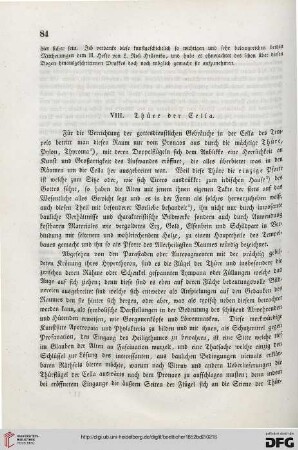 VIII: Thüre der Cella