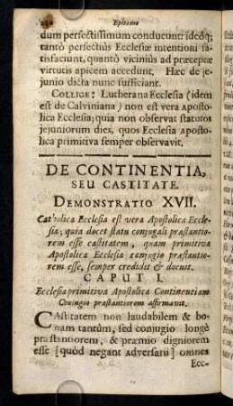 280-292, De Constinentia, Seu Castitate. Demonstratio XVII. Cap. I. - IV.