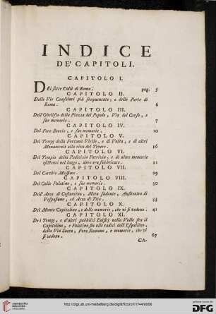 Indice de'capitoli