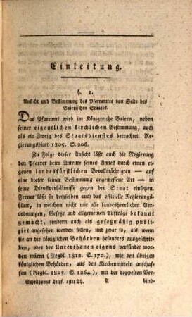 Leitfaden zur Verwaltung des Pfarramts in seinen Dienstverhältnissen gegen den Staat im Königreiche Baiern : nebst einem Anhange von Formularen pfarramtlicher Schreiben und Fertigungen zur Erleichterung der königlichen Pfarrämter, Pfarramts-Gehülfen und Kandidaten, 1