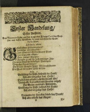 Erster Handelung/