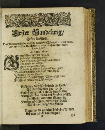 Erster Handelung/