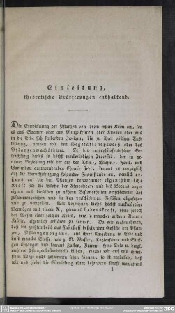 Einleitung, theoretische Erörterungen enthaltend