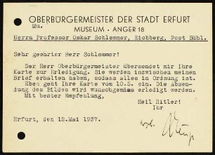 Sehr geehrter Herr Schlemmer! Der Herr Oberbürgermeister...