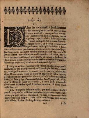 Hilkot Mezuzah s. De Ritibus Mesusae, Dissertatio Talmudico-Rabbinica