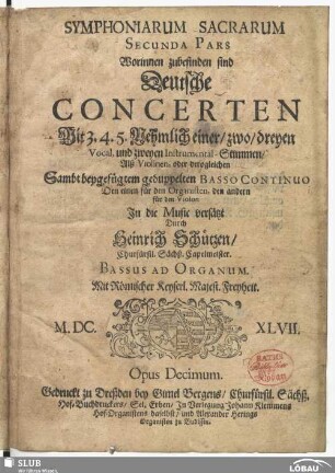 Bassus ad organum