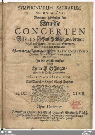 Bassus ad organum