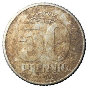 Fundmünze, 50 Pfennig, 1958