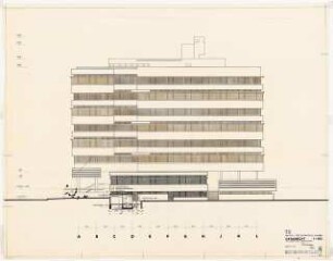 Technische Universität Berlin Technische Chemie (Franz-Fischer-Bau): Ostansicht, 1:100