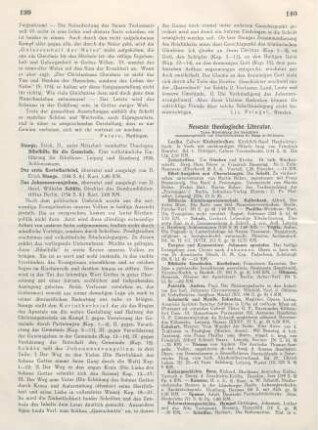 139-140 [Rezension] Stange, Erich, Das Johannesevangelium
