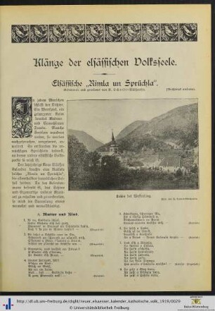Klänge der elsässischen Volksseele.