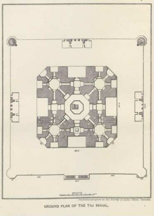 Ground plan of the Taj Mahal