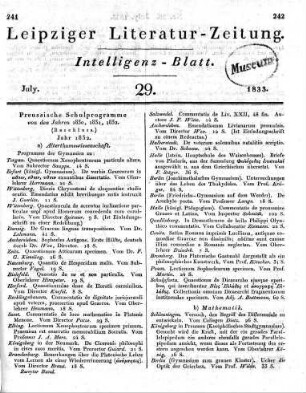 1833-07 : 29. Stück
